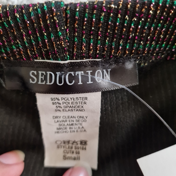 NWT Seduction Multicolor Biker Shorts Size Small - Picture 3 of 6